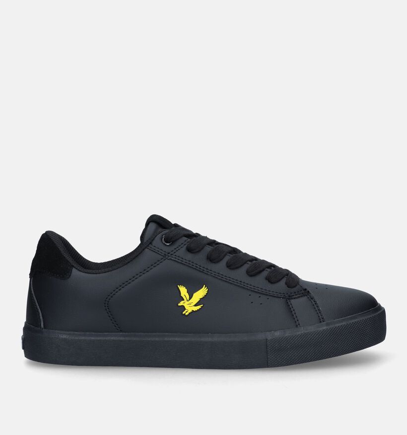 Lyle & Scott Whitburn Zwarte Sneakers voor heren (340470) - geschikt voor steunzolen