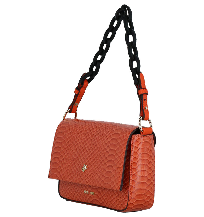 Aca Jou Catalpa Oranje Crossbody Tas in kunstleer (272916)