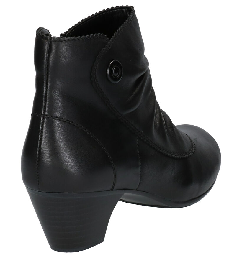Rieker Bottillons à talons en Noir en cuir (260560)