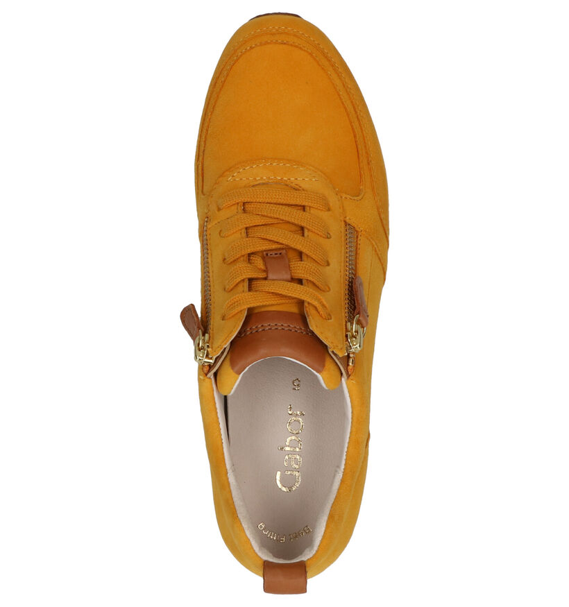 Best Fitting Chaussures à lacets en Jaune ocre en daim (275212)