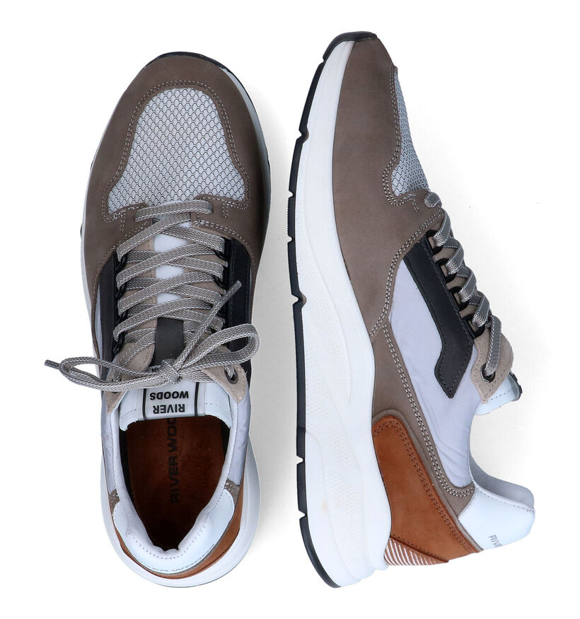 River Woods Barca Taupe Veterschoenen voor heren (307290) - geschikt voor steunzolen