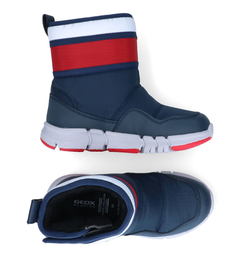 Geox Flexyper Bottes de neige en Bleu pour garçons (317608) - pour semelles orthopédiques