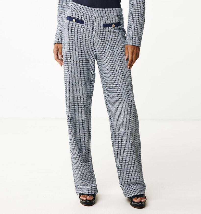 Mexx Pantalon jaquard knit en Bleu pour femmes (353227)