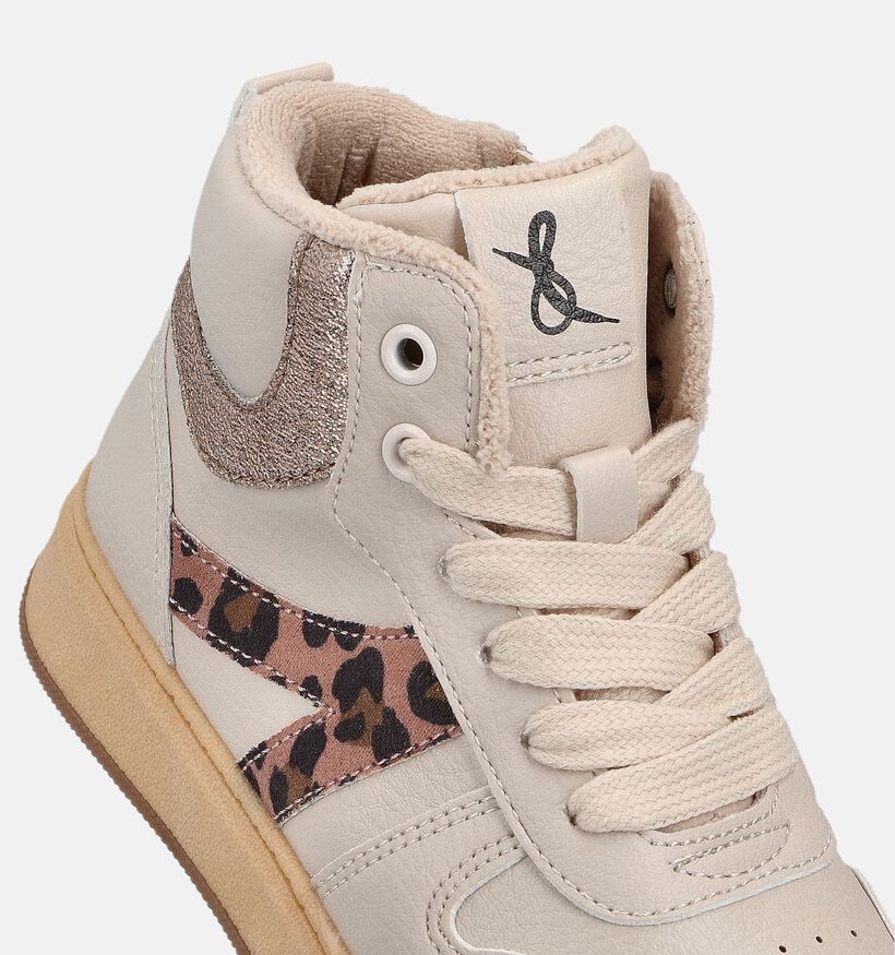 Milo & Mila Beige veterboots voor meisjes (362925) - geschikt voor steunzolen