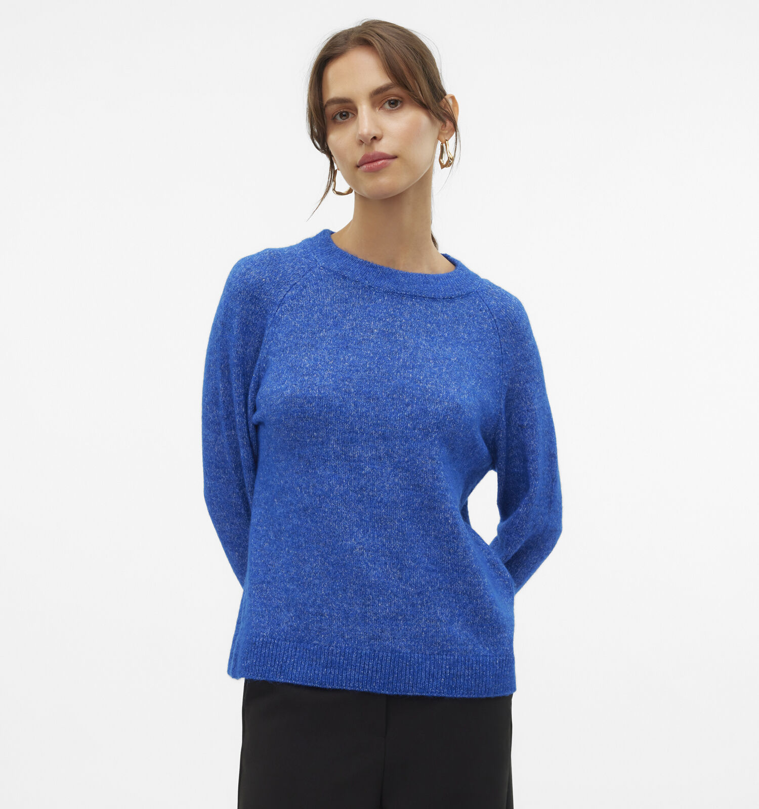 Vero Moda Filuca Blauwe Tricot trui Dames Truien Online op TORFS.BE