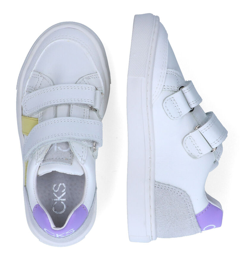 CKS Crown Chaussures à velcro en Blanc pour filles (308155) - pour semelles orthopédiques