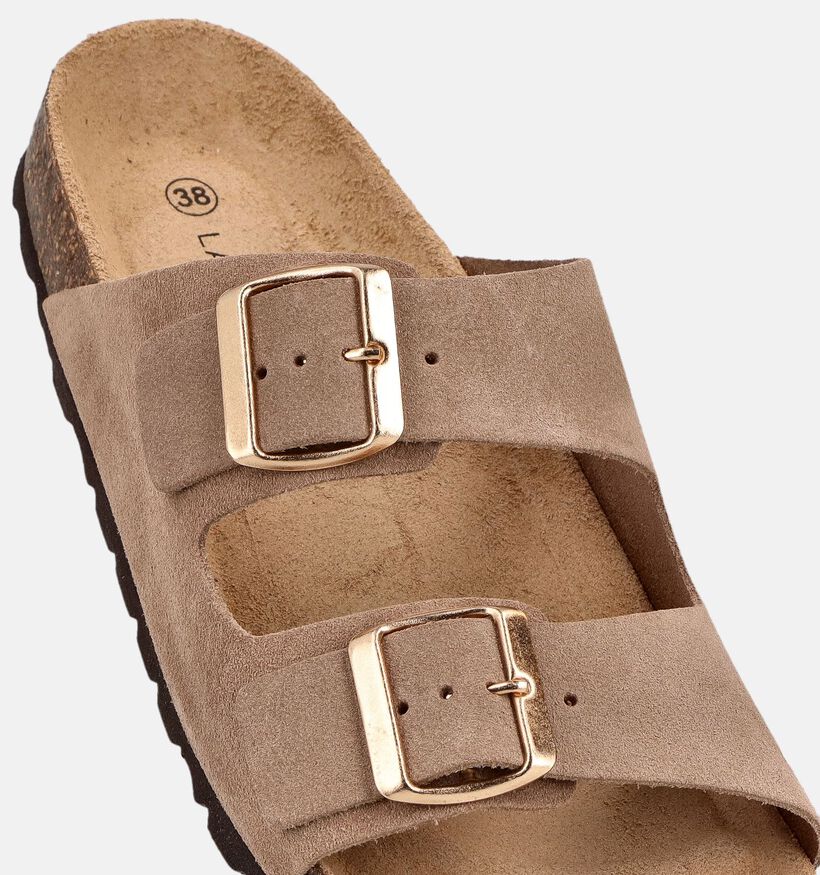 Laurent David Bruine Slippers voor dames (373783)