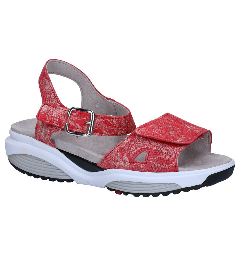 Rode Sandalen Xsensible Syros in leer (246718)