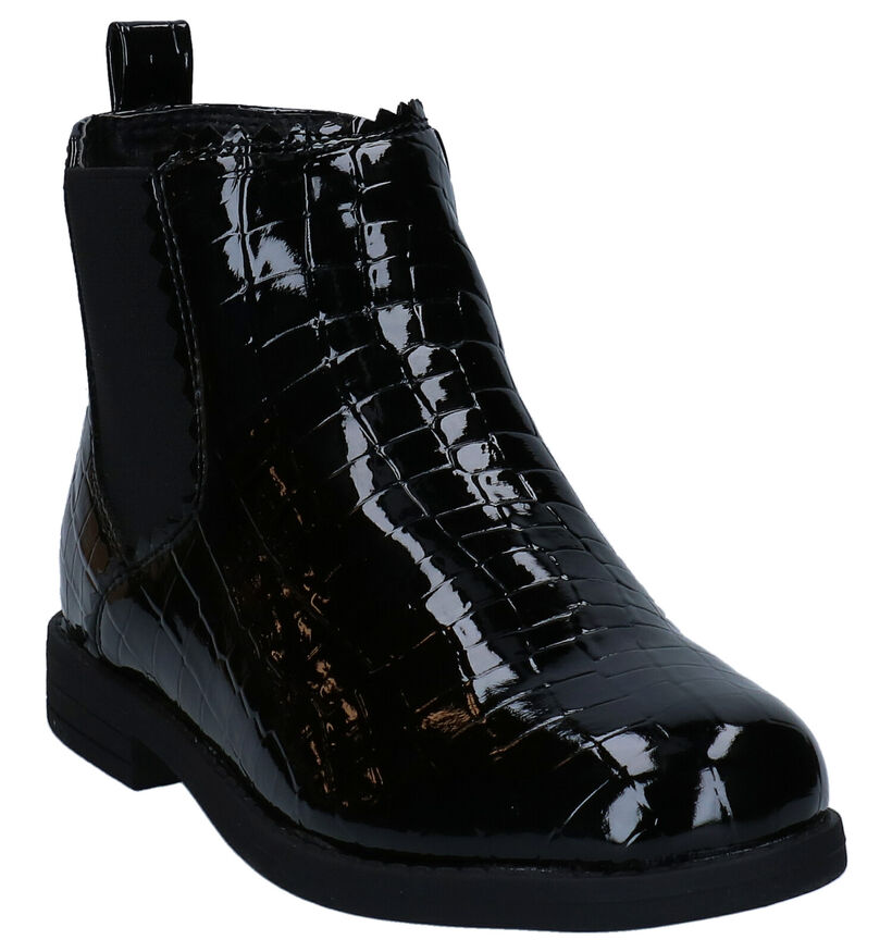 Milo & Mila Zwarte Chelsea Boots voor meisjes (280831)