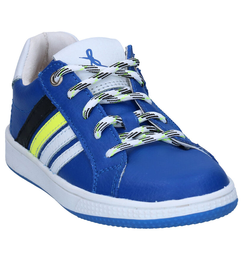 Milo & Mila Blauwe Rits-veterschoenen voor jongens (289360) - geschikt voor steunzolen