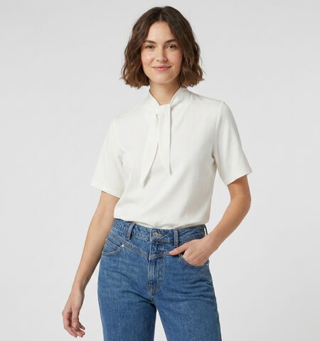 Vero Moda T-shirts Wit/Bruin