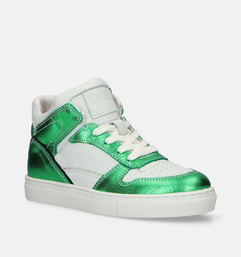 CKS Clipper Groene Hoge sneakers voor meisjes (339761)