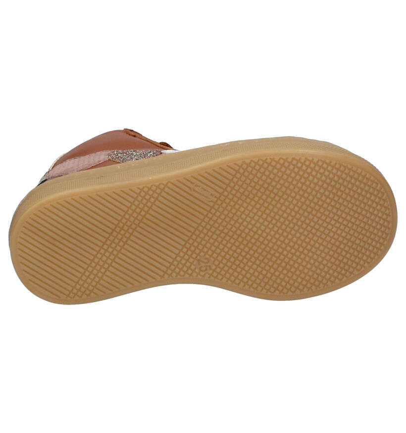 Romagnoli Chaussures hautes en Cognac en cuir (259621)