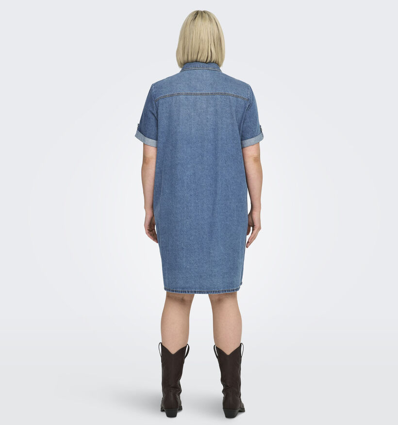 ONLY Carmakoma Lisa Denim Blauwe Hemdjurk voor dames (374871)