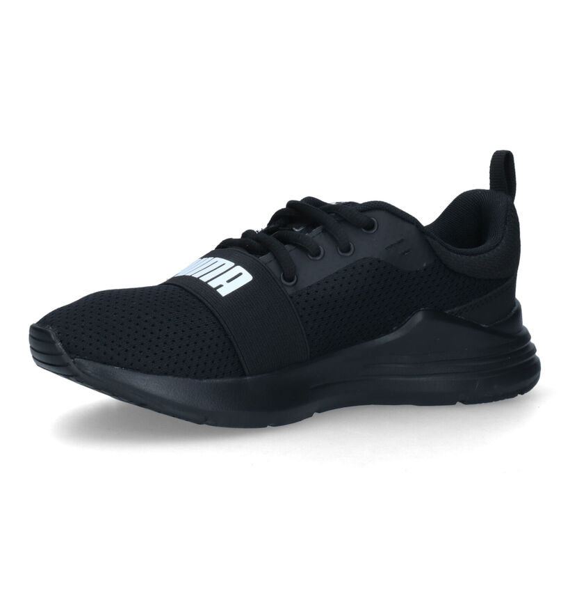 Puma Wired Run Jr Baskets en Noir en textile (311273)