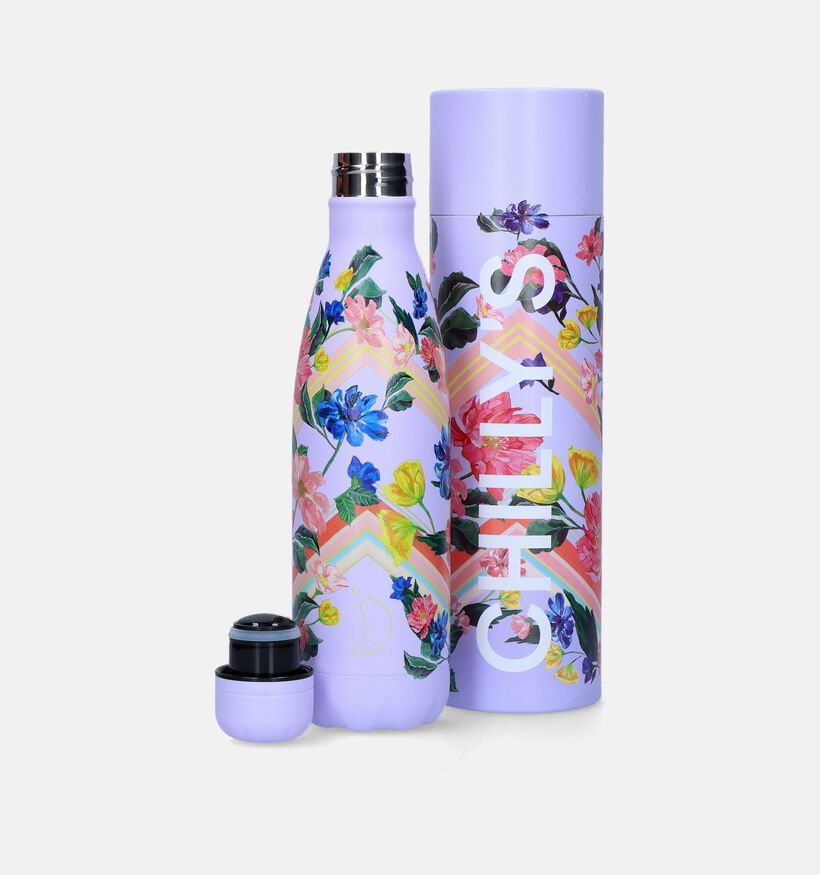 Chilly&rsquo;s x Floral Graphic Garden Lila Drinkfles 500ml voor meisjes, dames (348990)