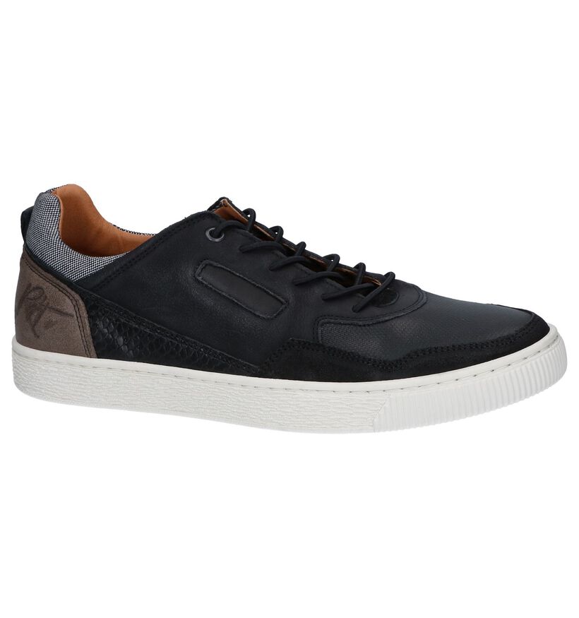 Zwarte Lage Sneakers Bullboxer in daim (256298)