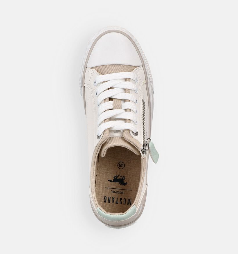 Mustang Witte Rits-Veterschoenen voor dames (372106)