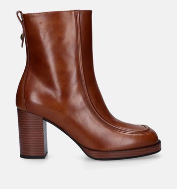 Bottines cognac