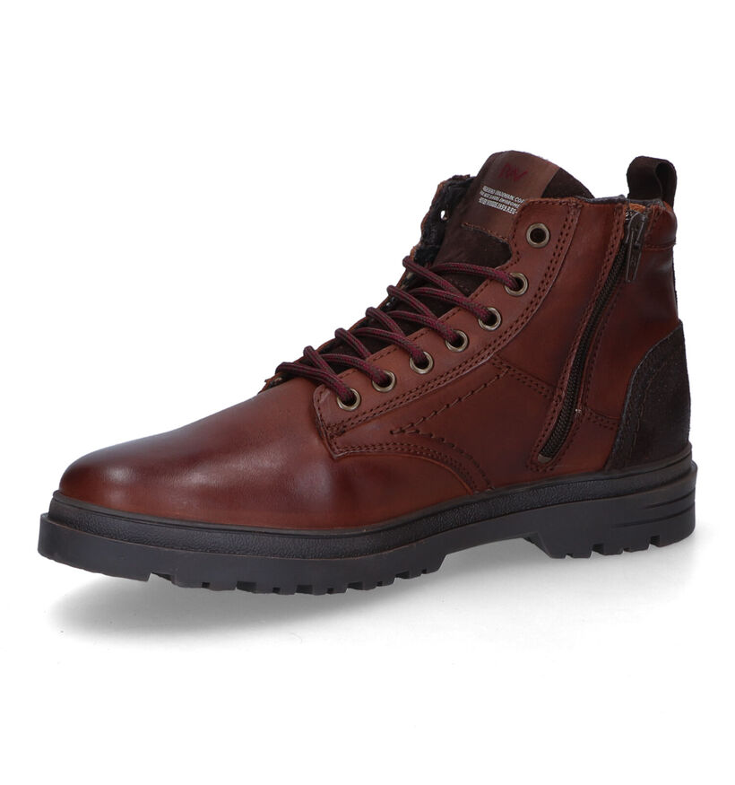 River Woods Gennaro Bottines en Cognac en cuir (316647)