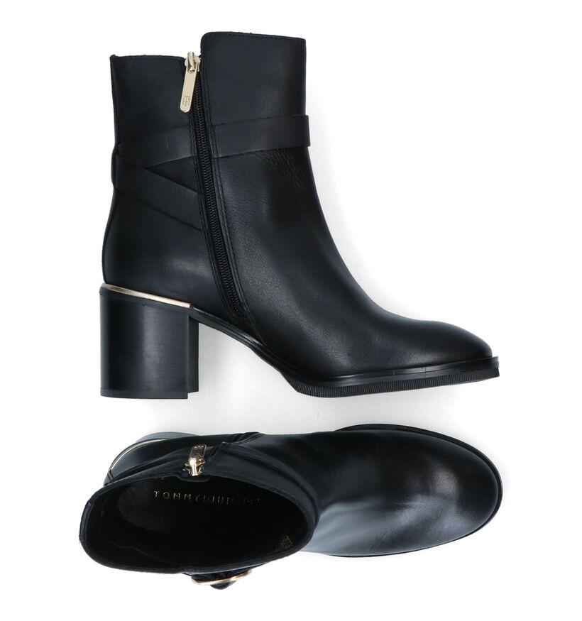 Tommy Hilfiger Belt Bottines en Noir en cuir (314029)