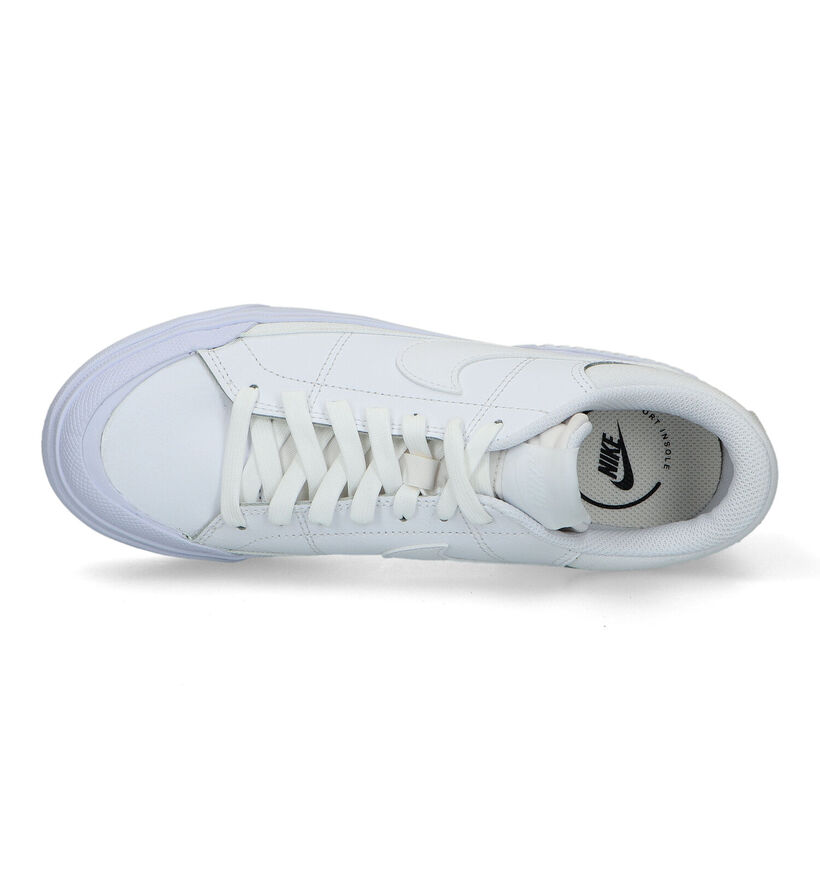 Nike Court Legacy Lift Witte Platform Sneakers voor dames (324637)