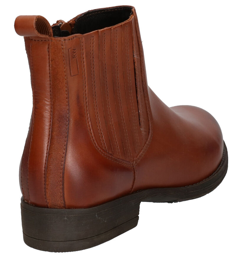 River Woods Samira Cognac Boots in leer (260292)