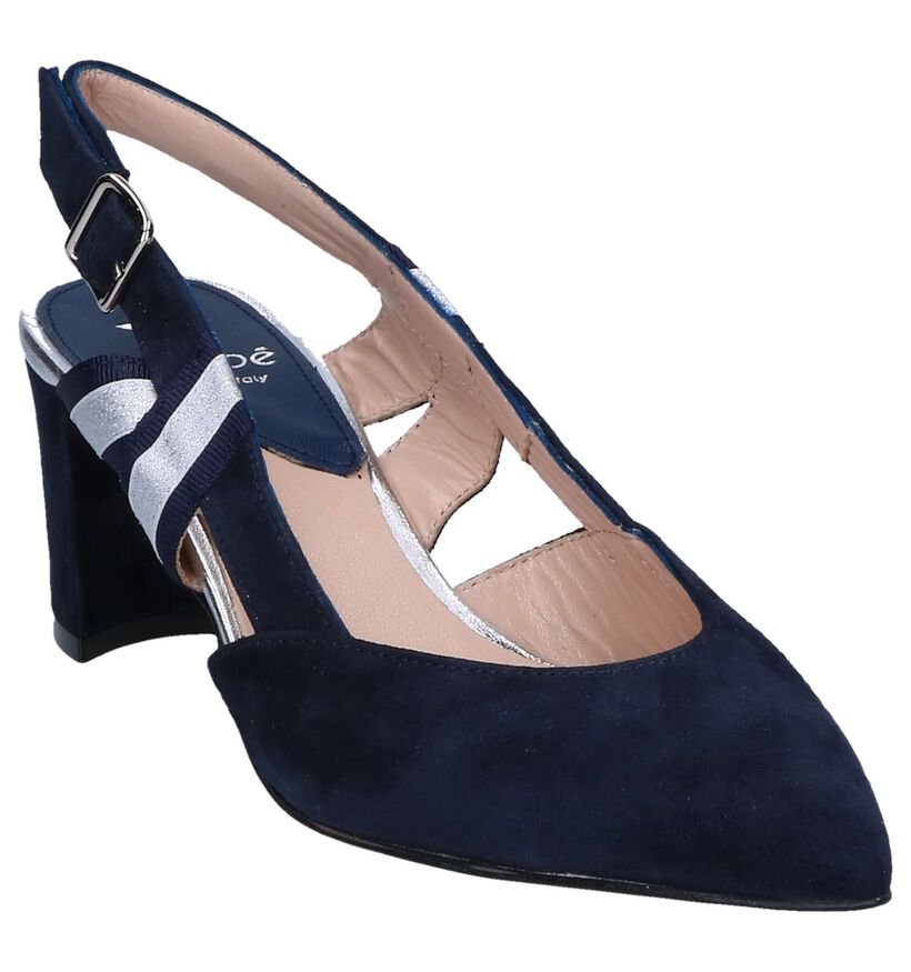 Blauwe Pumps Maripé in daim (248841)