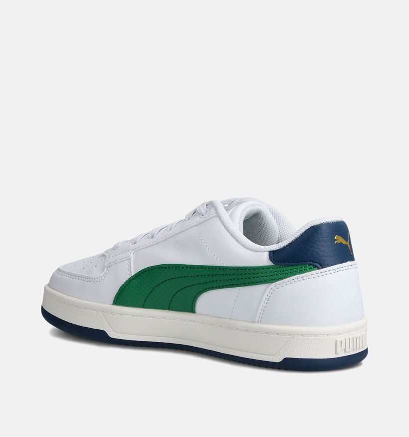 Puma Caven 2.0 Retro Baskets en Blanc/Vert pour filles, garçons (359195) - pour semelles orthopédiques