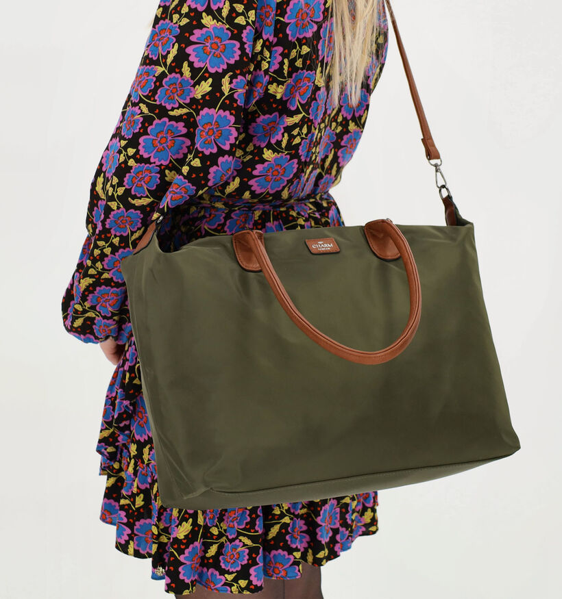 Charm London Buckingham Olive Cabas en Vert kaki pour femmes (374398)