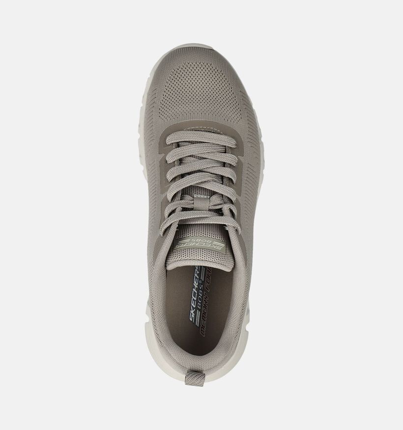 Skechers Bobs B Lite Baskets en Taupe pour hommes (375658)