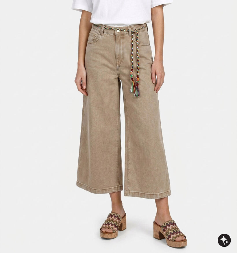 Minuit Beige Jeansbroek voor dames (381855)