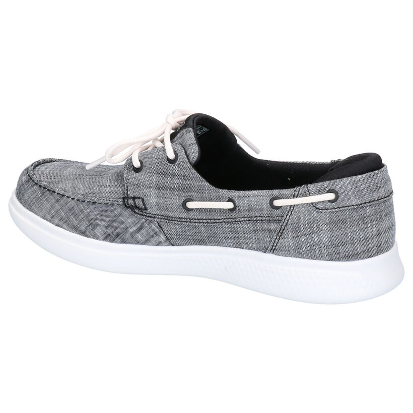 Skechers Chaussures bateau en Beige clair en textile (272740)