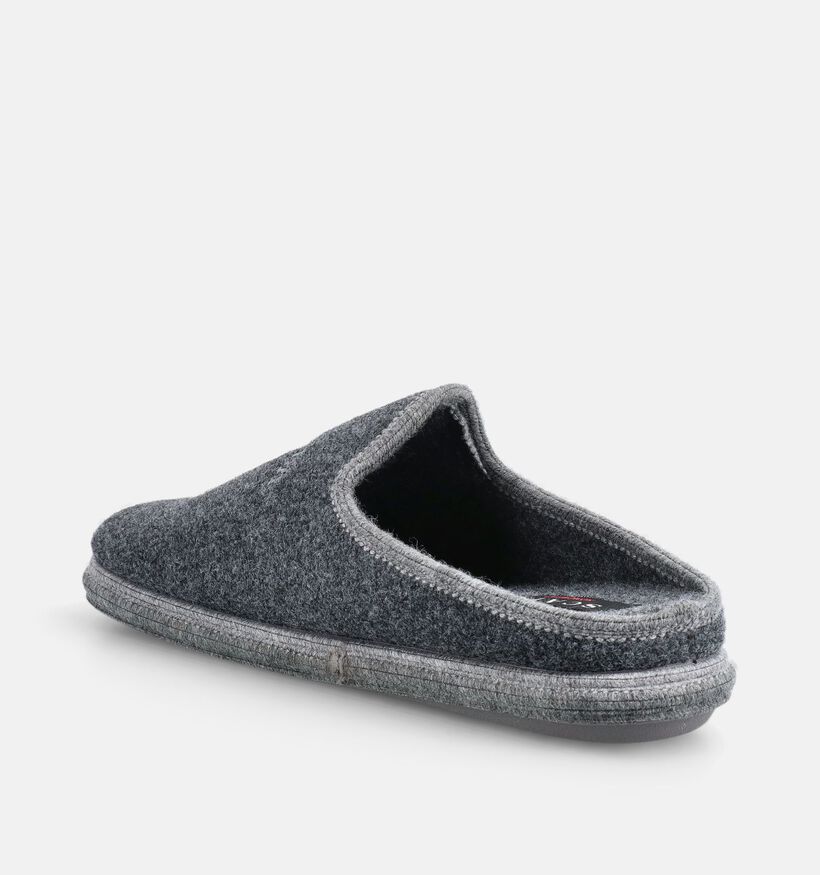 Scapa Homewear Pantoufles en Gris fonc&eacute; pour hommes (381025) - pour semelles orthop&eacute;diques