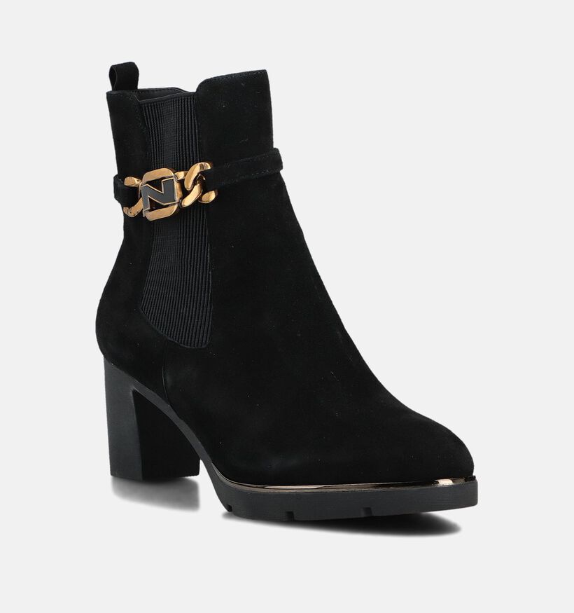 Nathan-Baume Bottines à talons en Noir pour femmes (363624) - pour semelles orthopédiques
