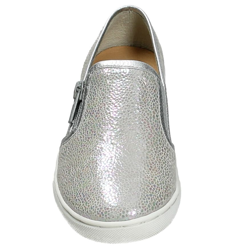 Apples & Pears Chaussures slip-on en Argent en cuir (192576)