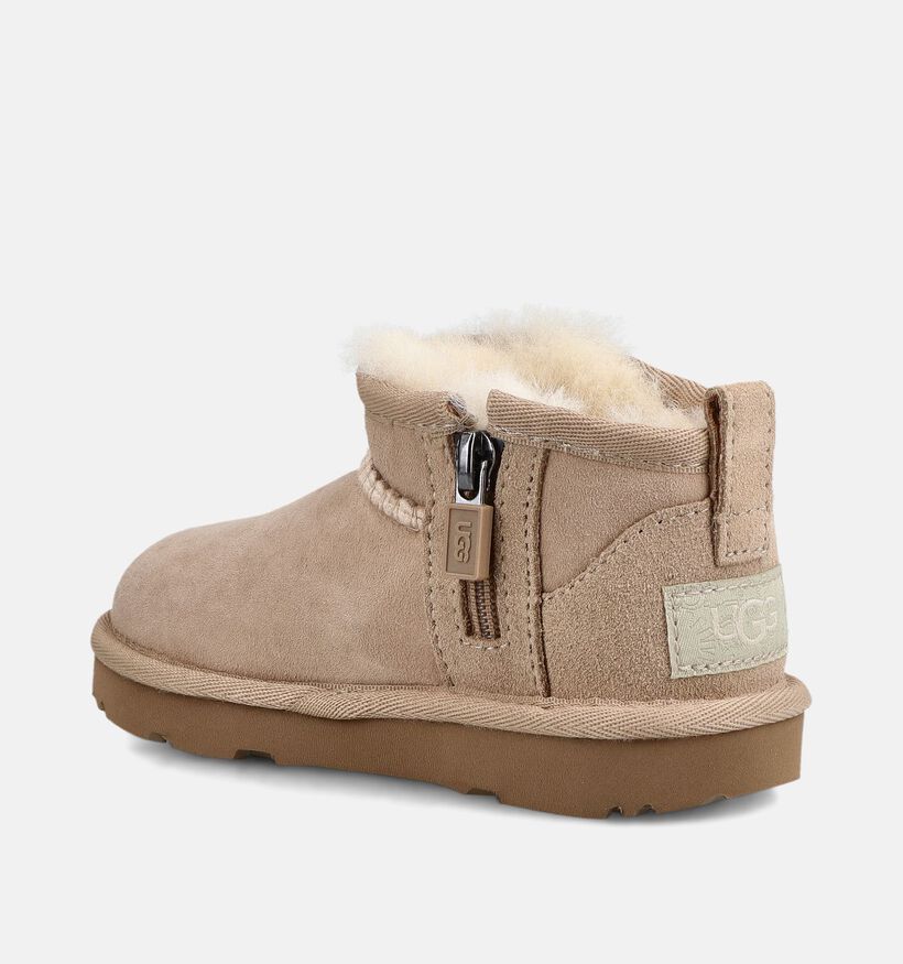 UGG Classic Ultra Mini Bottes d'hiver en Beige pour filles (377997)