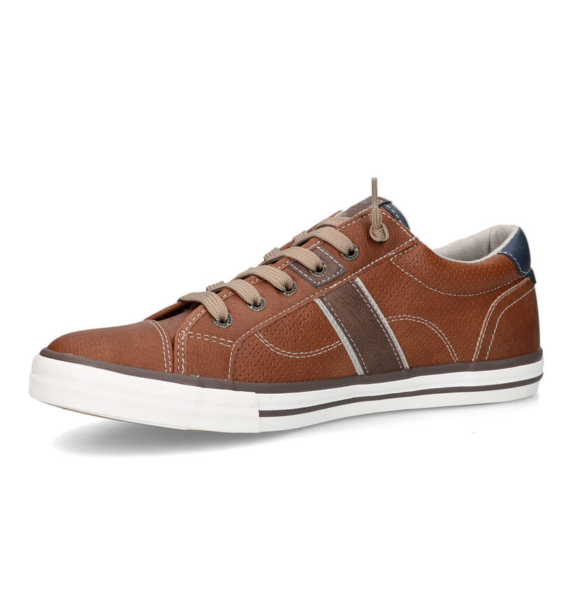 Mustang Chaussures à lacets en Cognac pour hommes (320139)