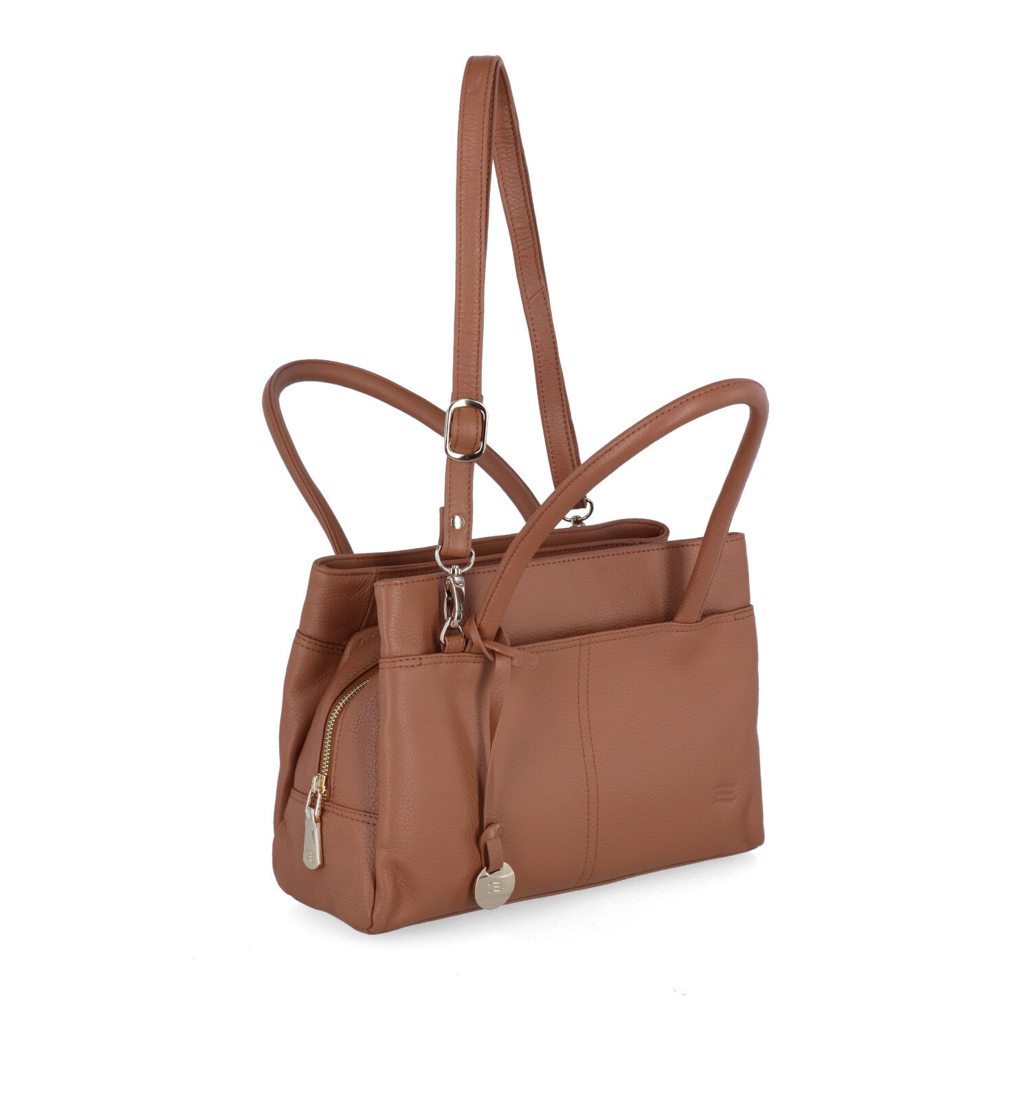 Crinkles Cognac Handtas Dames Handtassen Online op TORFS.BE