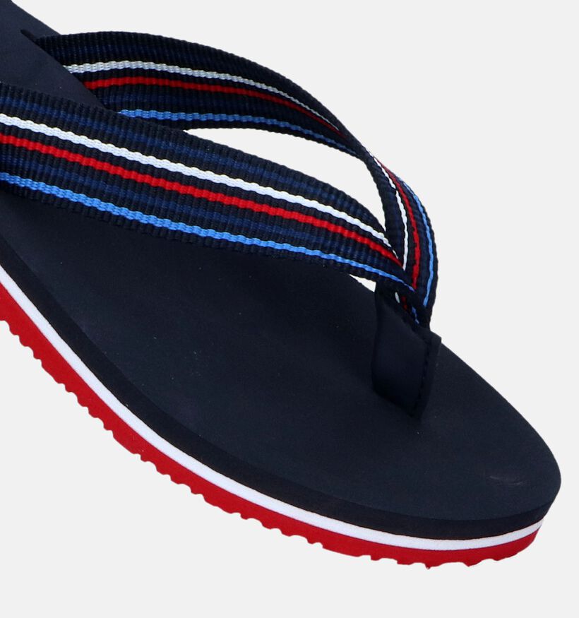 Tommy Hilfiger Stripes Beach Blauwe Teenslippers voor dames (336407)