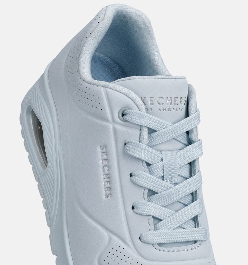 Skechers Uno Stand On Air Lichtblauwe Sneakers voor dames (367826) - geschikt voor steunzolen