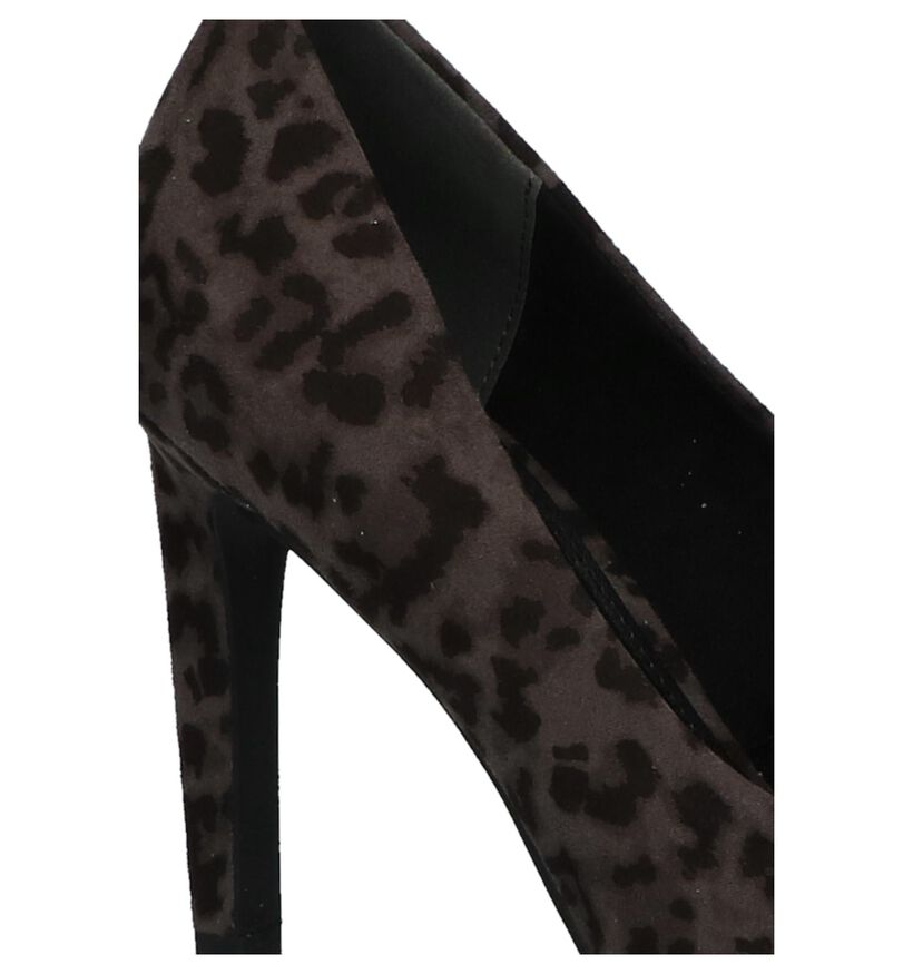 Marco Tozzi Talons hauts en Gris foncé en textile (234253)