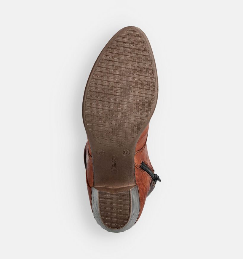 Rieker Bottines à lacets en Cognac pour femmes (360466)