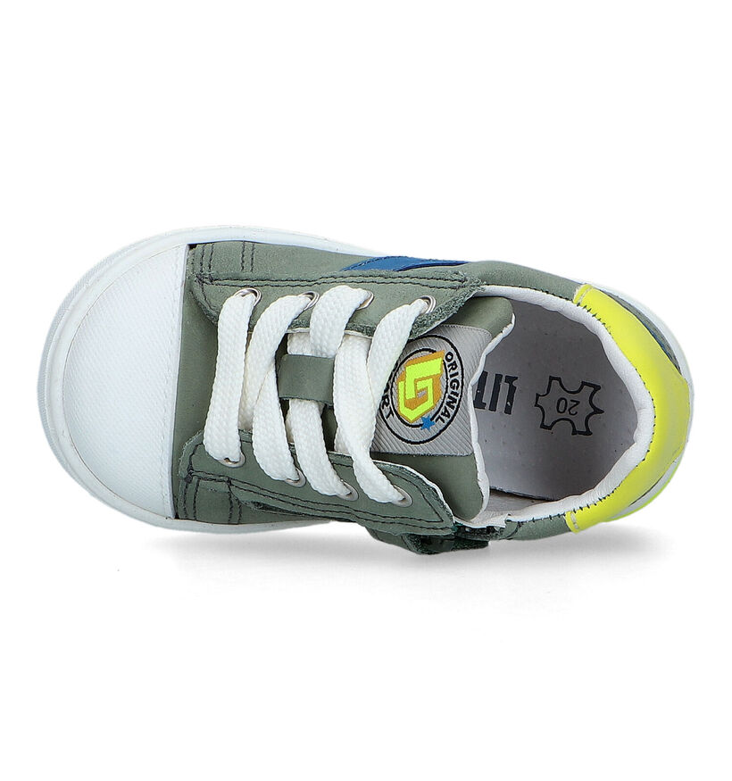 Little David Bex B Chaussures pour bébé en Vert Kaki pour garçons (324044) - pour semelles orthopédiques