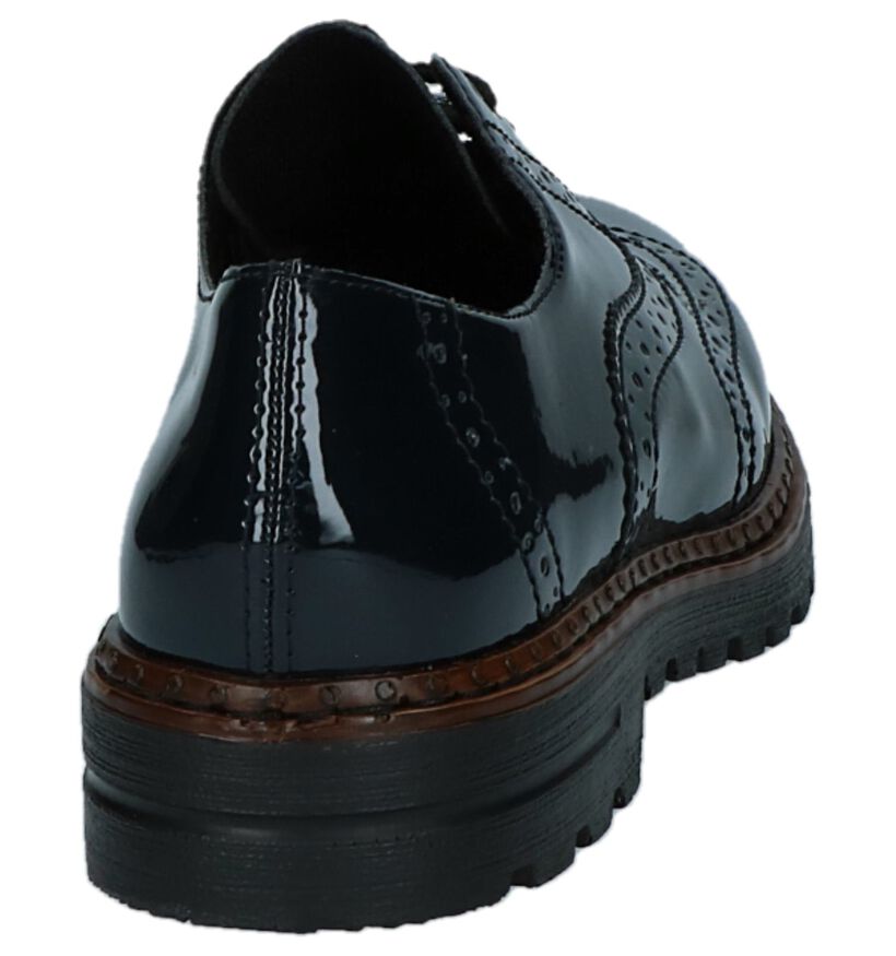 Rieker Chaussures à lacets en Noir en simili cuir (282715)