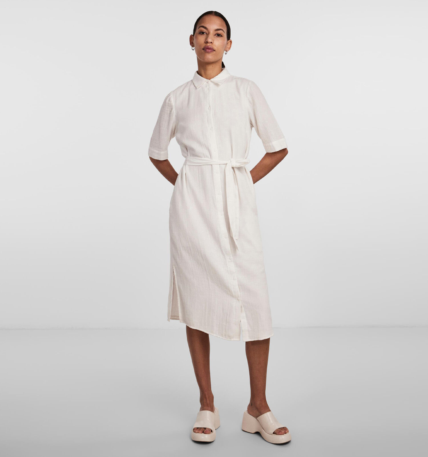 Witte hemdjurk discount
