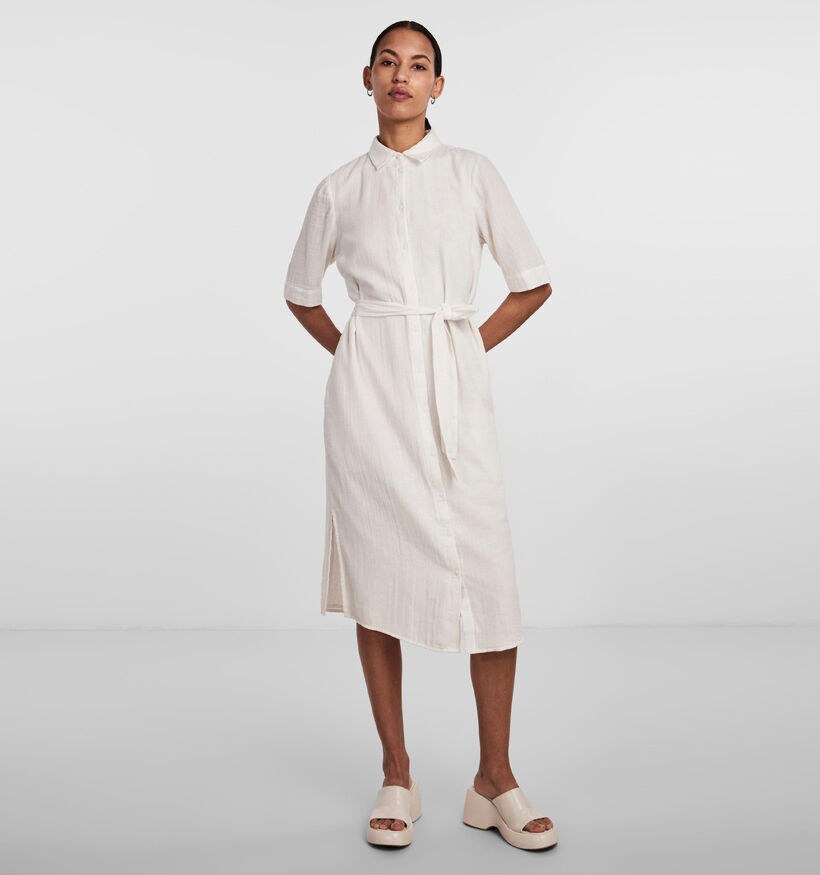 Pieces Tina Witte Hemdjurk voor dames (326778)