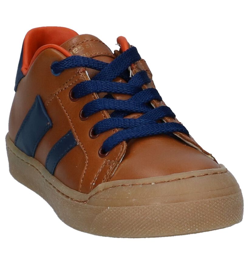 Cognac Lage Schoenen STONES and BONES Rovid in leer (239809)