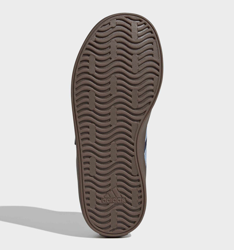 adidas VL Court 3.0 Baskets en Bleu pour gar&ccedil;ons (380589)