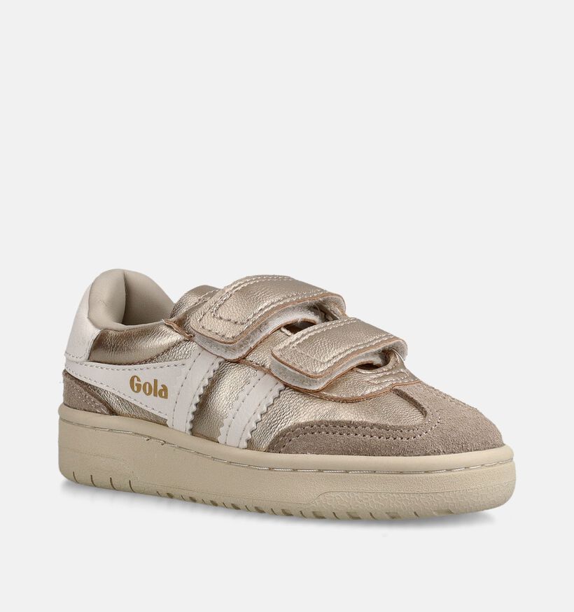 Gola Viper Glimmer Strap Gouden Sneakers voor meisjes (368507) - geschikt voor steunzolen